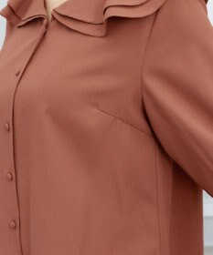 Tiaclasse 【洗える】フレアカラーブラウス