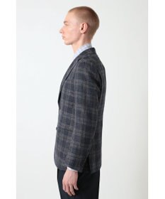 DAKS リネンコットンチェックジャケット