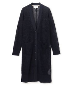 BEIGE， OPTICAL / ペーパーヤーンシアーロングカーディガン