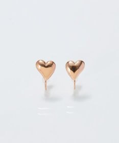 Phoebe 【痛くないシリーズ/金属アレルギー対応】ニュアンスハートライトフィットイヤリング　シャンパンゴールド