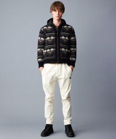 JOSEPH ABBOUD MOUNTAIN 【ペルー素材使用】ハイランドウール カウチン ジップ ニット