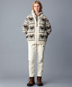 JOSEPH ABBOUD MOUNTAIN 【ペルー素材使用】ハイランドウール カウチン ジップ ニット