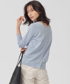 23区 【前後着用可能】ヴィスコースストレッチ カーディガン