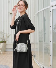 Tiaclasse L 【新色追加】ワッフルVネックワンピース