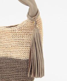 23区 VIOLAd'ORO SANDRO アバカ レザーハンドルバッグ