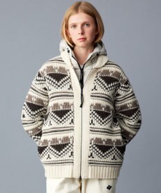 JOSEPH ABBOUD MOUNTAIN 【ペルー素材使用】ハイランドウール カウチン ジップ ニット