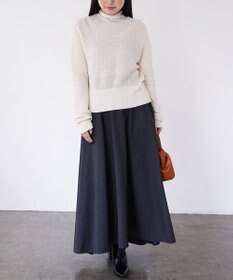 TOQUE 〈大草直子さんアドバイザー〉ベビーアルパカ×シルクハニカムニットトップス