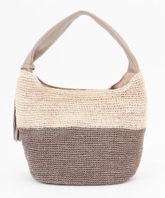 23区 VIOLAd'ORO SANDRO アバカ レザーハンドルバッグ