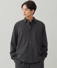 UNFILO MENS 【OCEANS 雑誌・web・YouTube 掲載】FLANNEL TOUCH シャツ チャコール