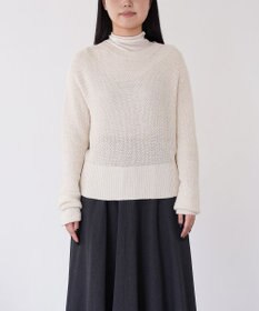 TOQUE 〈大草直子さんアドバイザー〉ベビーアルパカ×シルクハニカムニットトップス