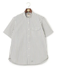 J.PRESS MEN 【クールマックス】サッカーマルチストライプ バンドカラーシャツ