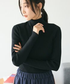 CRAFT STANDARD BOUTIQUE 洗える/とてもちリブタートルネックニットプルオーバー/24AW