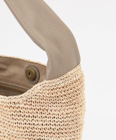 23区 VIOLAd'ORO SANDRO アバカ レザーハンドルバッグ