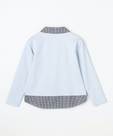 組曲 KIDS 【110-140㎝】 ミニチェック レイヤードトップス