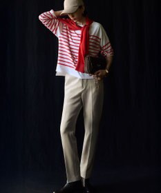 23区 L 【VERY掲載/撥水加工/洗える】TRストレッチギャバ テーパード パンツ