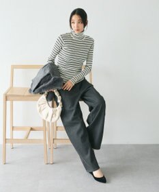 CRAFT STANDARD BOUTIQUE 洗える/とてもちリブタートルネックニットプルオーバー/24AW