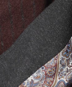 JOSEPH ABBOUD 【イタリア素材/軽量/ストレッチ】ワイドチョークストライプ  ブルゾン