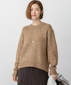 23区 【洗える】マーブルルレックスリリー バルキーニット キャメル系