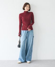 CRAFT STANDARD BOUTIQUE 洗える/とてもちリブタートルネックニットプルオーバー/24AW