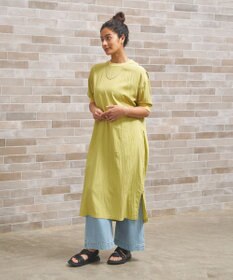 J.PRESS YORK STREET 【WOMEN】ワッシャーニットコンビ ワンピース