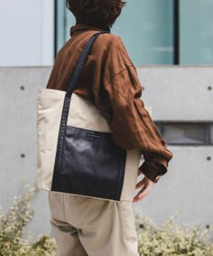 YUSHI EVER - TOTE BAG ナイロン 本革 トートバッグ