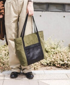 YUSHI EVER - TOTE BAG ナイロン 本革 トートバッグ