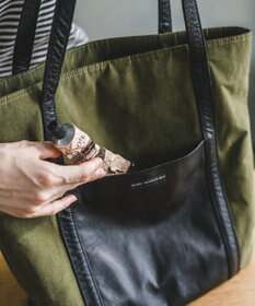 YUSHI EVER - TOTE BAG ナイロン 本革 トートバッグ