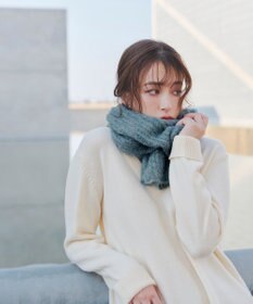 Tiaclasse リブ編みマフラー