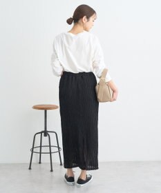 earth music&ecology ベルティカルフリルナロースカート