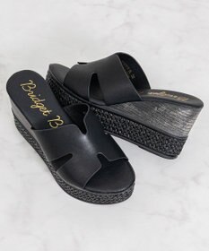 Bridget Birkin 【Bridget Birkin】サイドカットウェッジミュールサンダル