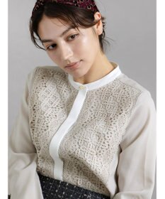 Te chichi 【WEB限定カラーあり】フロントレースブラウス