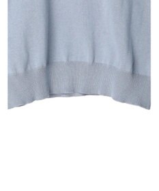 earth music&ecology バックボタンクルーネックニットプルオーバー