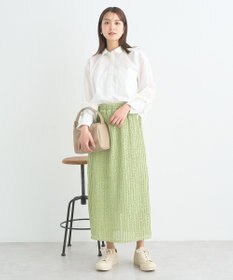 earth music&ecology ベルティカルフリルナロースカート