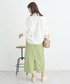 earth music&ecology ベルティカルフリルナロースカート