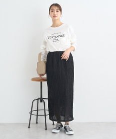 earth music&ecology ベルティカルフリルナロースカート