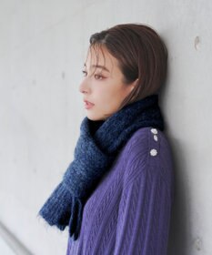 Tiaclasse リブ編みマフラー