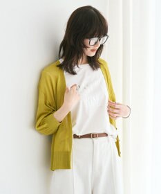 YECCA VECCA シアーニットVネックカーディガン