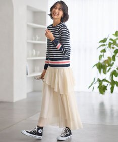 23区 L 【Oggi4月号掲載/洗える】ラスターコットンポリエステル ニット