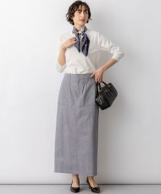 23区 L 【先行予約】スラブツイルストレッチ Iライン スカート