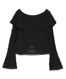 Green Parks シャーリングオフショルプルオーバー