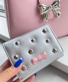 WEGO スタッズリボンウォレット