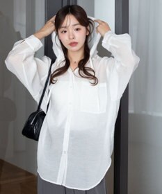 WEGO 【2026年春夏新作】シアーフードシャツ