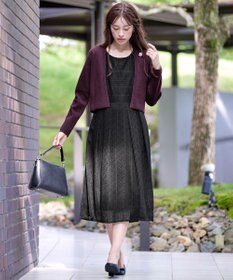 Tiaclasse L 【新色追加・洗える】ストレートショートニットボレロ