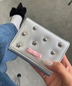 WEGO スタッズリボンウォレット