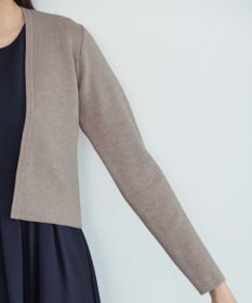 Tiaclasse L 【新色追加・洗える】ストレートショートニットボレロ