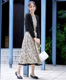 Tiaclasse L 【新色追加・洗える】ストレートショートニットボレロ