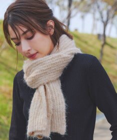 Tiaclasse リブ編みマフラー