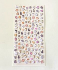 WEGO ちびぷっくりあにまるステッカー