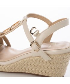 Riz raffinee <Riz raffinee>ウェッジヒールTストラップサンダル