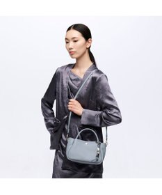 TOPKAPI 【Breath TOPKAPI】【新色追加】シュリンクレザー ショルダー付き ミニ トートバッグ / チャーム付き S
